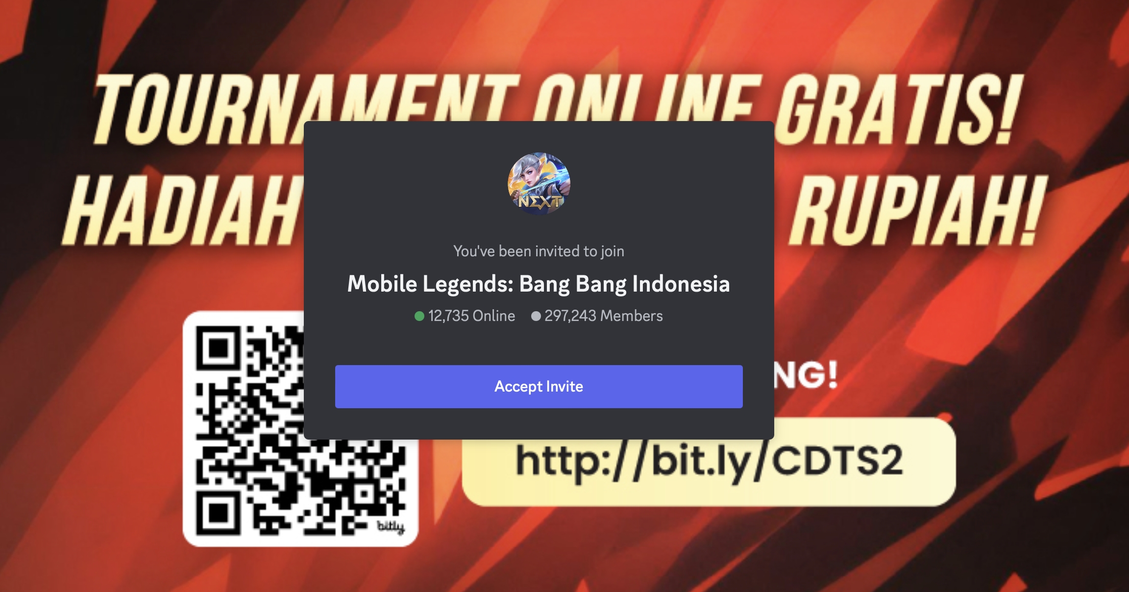 Indonesian community of Mobile Legends Bang Bang on Discord.